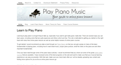Desktop Screenshot of playpianomusic.com